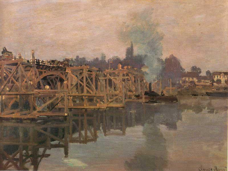 Claude Monet Argenteuil, the Bridge under Repair oil painting image